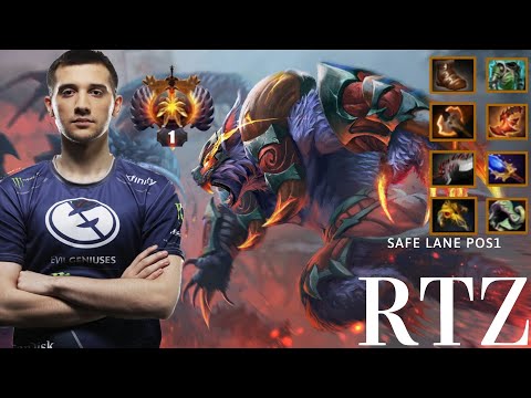 EG RTZ Pos1 Safe lane Ursa Godlike /Dota2 Pro Top MMR Gameplay./Path7.28B.