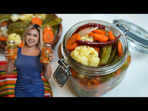 How to Make Traditional Mexican PICKLED JALAPEÑOS & CARROTS, so easy and so delicious ESCABECHE!