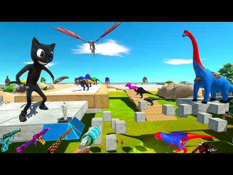 FPS PERSPECTIVE & CARTOON CAT RESCUE MISSION in JURASSIC PARK - ARBS