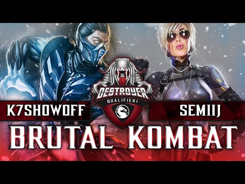 K7 Showoff vs Semiij - Destroyer's Qualifier 1 Tournament (INTENSE!) - MK11