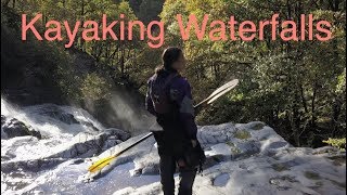 Clun Gwyn Kayaking Over Waterfalls