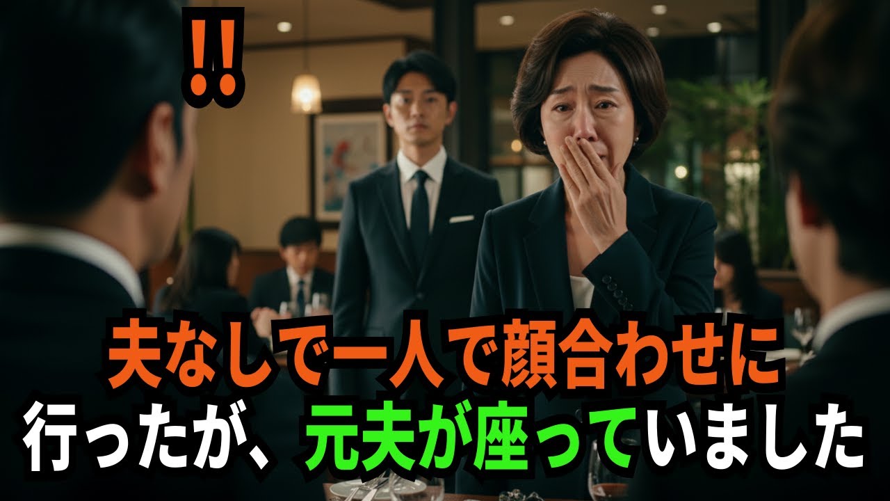 夫なしで一人で顔合わせに行ったが、元夫が座っていました。