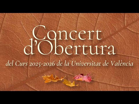 La Orquestra Filharmònica de la Universitat de València celebra la apertura del curso 2025-2026 con un concierto en el Palau de la Música