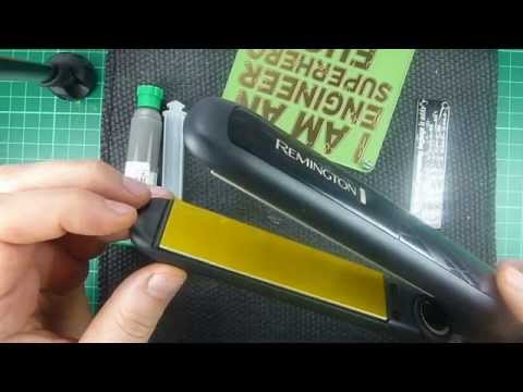 Using a hair straightener for local solder reflow