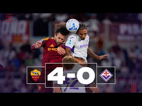 Roma 4-0 Fiorentina: La tripletta di Malen guida il trionfo dei Giallorossi (sintesi, gol e highlights)