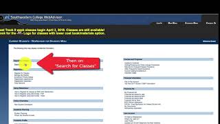 How to Find Fast Track Classes on WebAdvisor