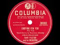 1949 Tony Pastor - Grieving For You (Rosemary Clooney, vocal)