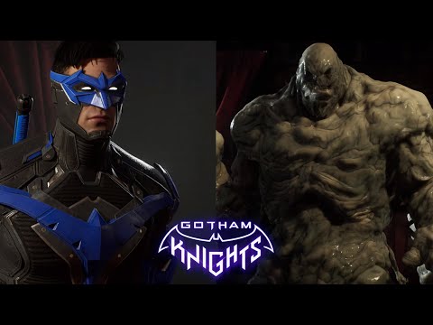 Gotham Knights Gameplay - Nightwing VS Clayface Boss Fight