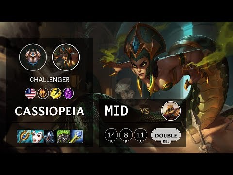Cassiopeia Mid vs Azir - NA Challenger Patch 10.6
