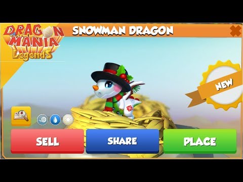 Snowman Dragon Hatching! , Dragon Mania Legends - Gameplay Walkthrough part 737 HD
