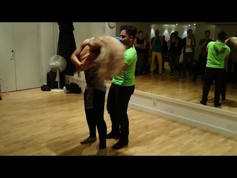 K-yo Victor & Joanna Kosinska, SoulZouk demo, Stockholm Sweden 2014-12-12 [HD]