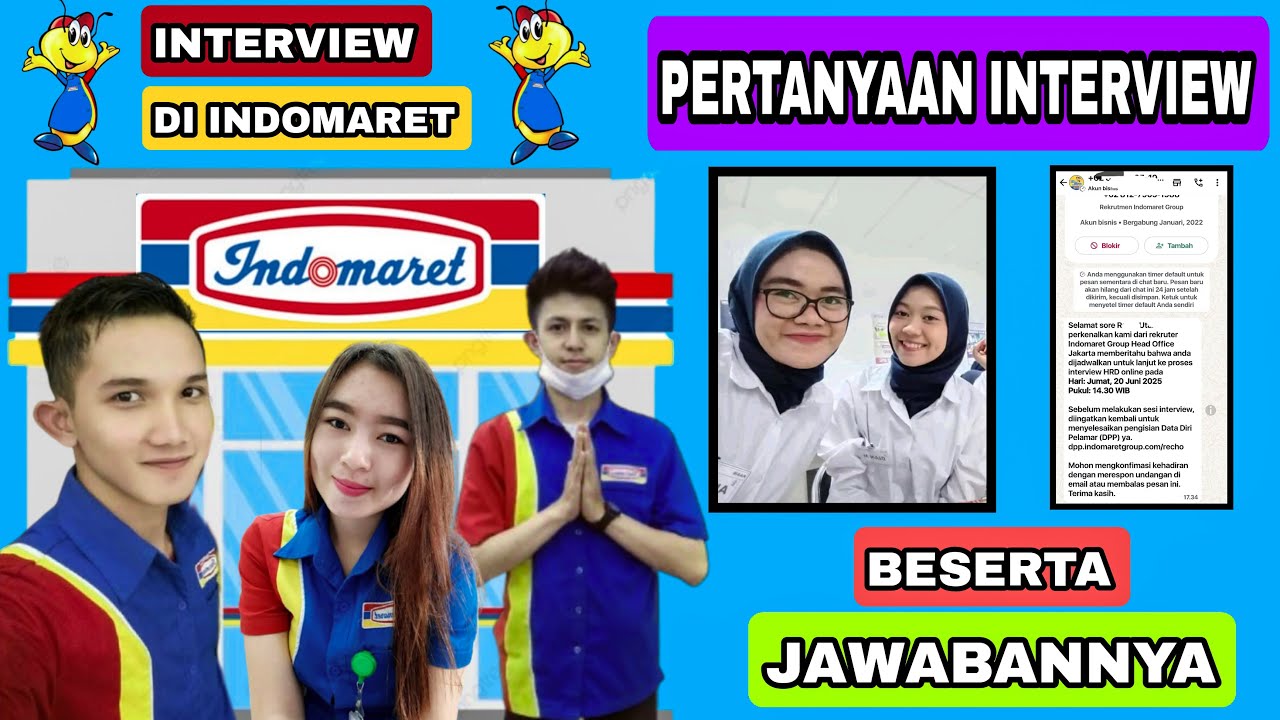 INDOMARET INTERVIEW LEAKED. QUESTIONS & ANSWERS (HRD INTERVIEW)