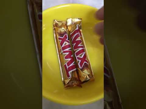 Unwrapping Twix chocolate 🍫 ASMR #shorts #asmr