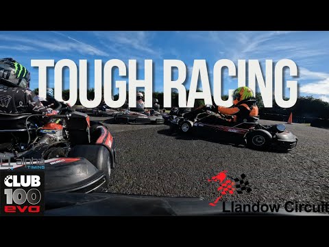 TOUGH RACING AT LLANDOW :Club 100 Junior Round 7