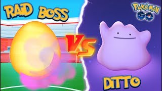 WHAT HAPPENS IF YOU USE A DITTO AGAINST A RAID BOSS IN POKEMON GO?