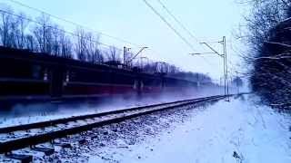 preview picture of video '3x EN57 jako IR BOLKO do Wrocławia przejeżdża w zimowej scenerii nieopodal dawnego podg. Rury'