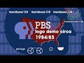 PBS Logo Demo Circa 1984 1985