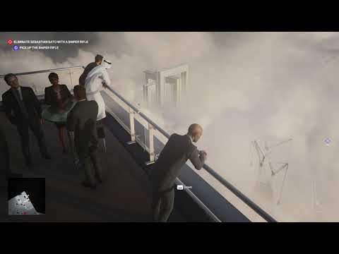 HITMAN 3 DUBAI - KILL SEBASTIAN SATO USING SNIPER RIFLE -  (4K) Realistic Gameplay