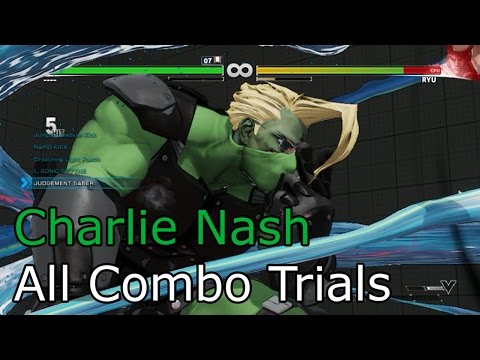 Street Fighter V - Charlie Nash Combo Trials (Challenge Mode)