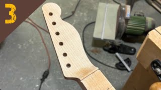 Fretboard and neck pocket // my first electric build ep.3