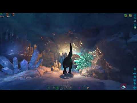 ark survival evolved: solo play (x3 speed) part16 (rex in the snow cave)
