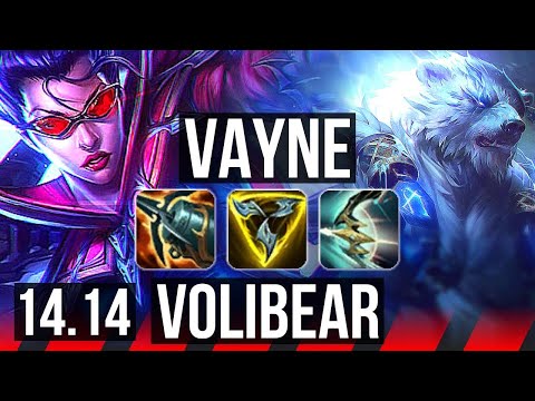 VAYNE vs VOLIBEAR (TOP) | 70% winrate, Dominating | NA Challenger | 14.14