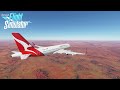 Melbourne To Ayers Rock Take Off Landing Flight Simulator 2020 HD 60fps Footage