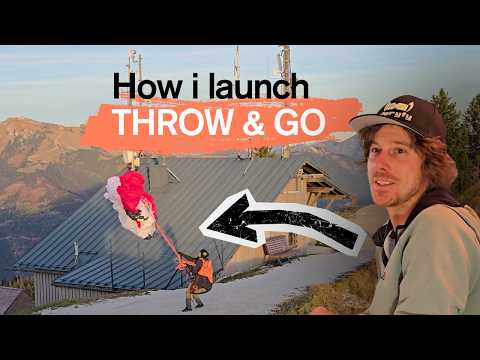 Throw & Go Paragliding Launch — How to Start in tiny Places
