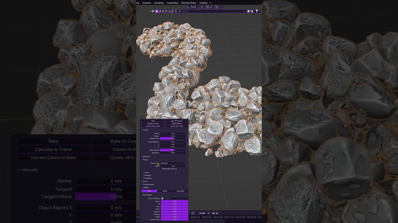 Blender Tips and Tricks you should know #27: Particules Follow Curves  #blender3d #tuto #tutorial