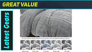 `Bedbay Faux Fur Comforter: Ultimate Cozy Queen Bedding!