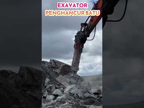 EXAVATOR BREAKER HANCURKAN BATU BESAR!! EXAVATOR TERKUAT PENGHANCUR   CONTRUCTION