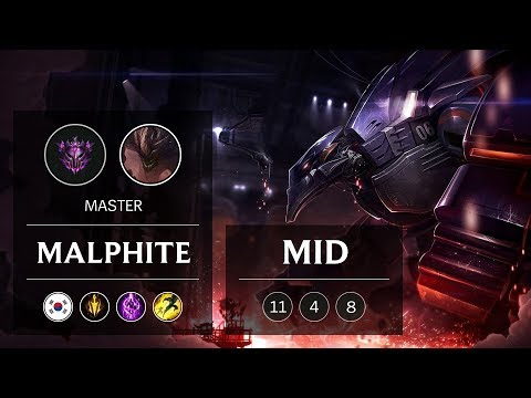 Malphite Mid vs Irelia - KR Master Patch 9.2