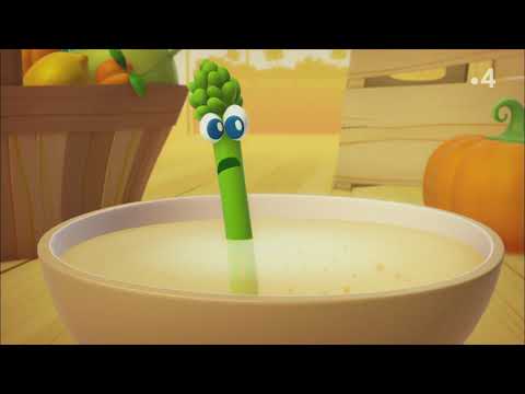 💗À table les enfants - L'asperge💗 "Dessin Animé en Français"