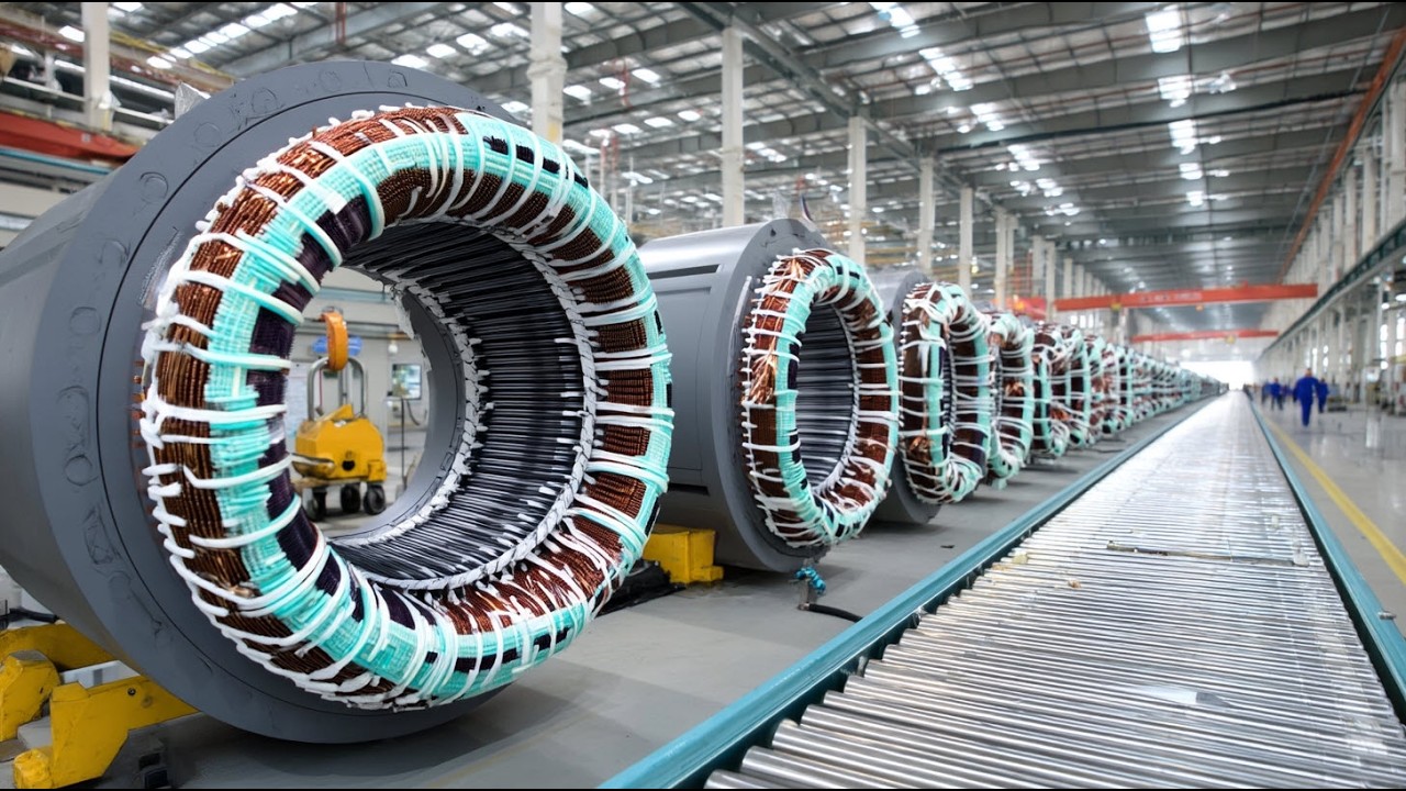 How China Builds Millions of Motors and a Cleaner Foundry. Electric motor manufacturing process