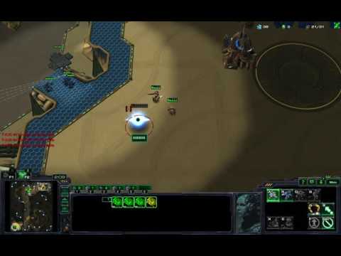 Neat trick with SCVs to block Probe/Zealot Pathfinding