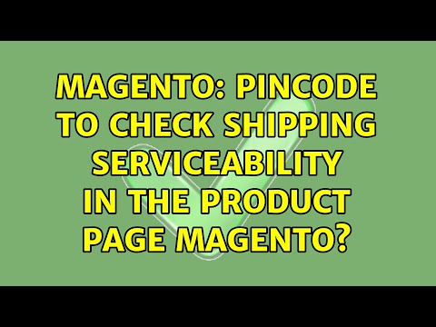 Magento: Pincode to check shipping serviceability in the product page magento?