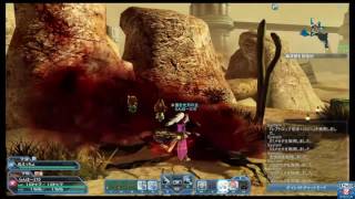 【PSO2】レイガンバレルが属性６０になったのでSH砂漠探索で遊んでみた