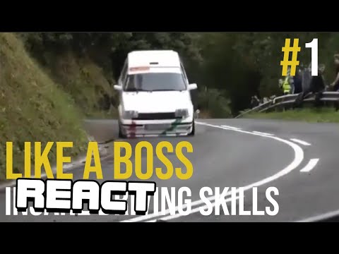 React: INSANE DRIVING SKILLS - LIKE A BOSS COMPILATION