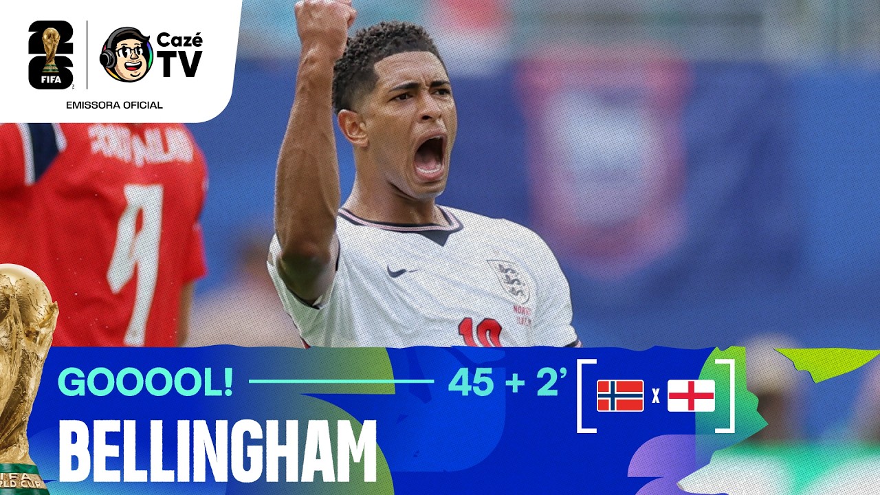HEY JUDE! BELLINGHAM RECEBE, BATE CRUZADO E EMPATA O JOGO PARA A INGLATERRA