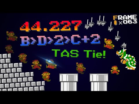 Super Mario Bros. 8-4 IL in 44.227 (8-C + 2) *TWR*