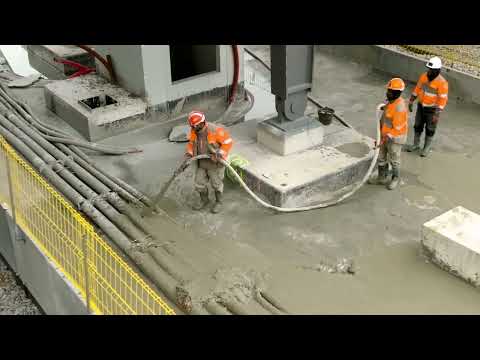 Gare Nanterre la Folie -  remblaiement des quais en béton mousse Aérolithys®