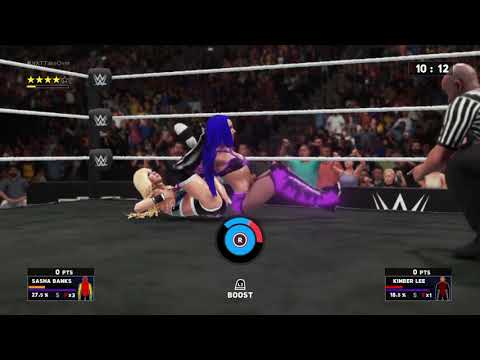 Sasha Banks Vs Kimber Lee #1  WWE 2K18