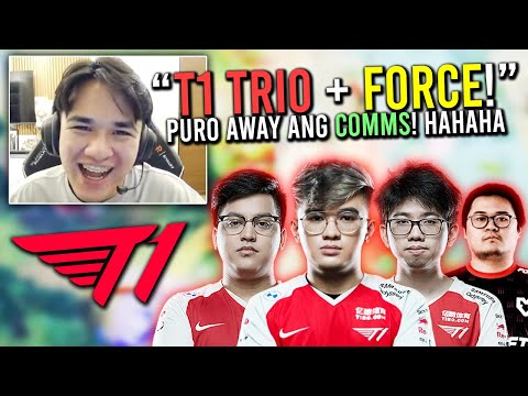 "T1 TRIO + FORCE! PURO AWAY ANG COMMS!"🤣 - PINAGTAWANAN PA PUCK NG TI PLAYER!(ERICE)🤣