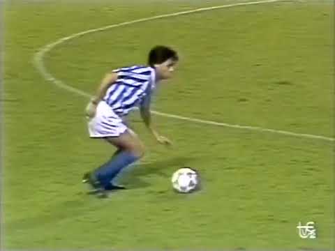 Copa UEFA 1990/1991: Real Sociedad 1-0 FK Partizan (24/10/1990). Narración en español.