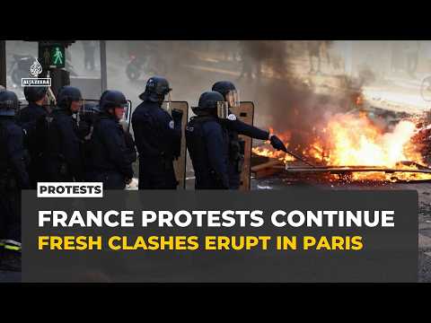 France protests: Fresh clashes in Paris as cities reel from widespread destruction