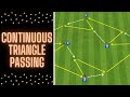 Continuous Triangle Passing | Creating Triangles Drill | Football/Soccer