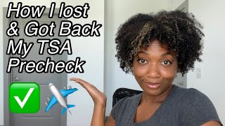 Story-time: How I got my TSA Precheck back after suspension… and how you possibly can too ✈️