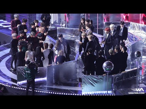 171202 방탄소년단 (BTS) TOP10 수상 대기석 (워너원, 트와이스, EXO) + 소감 4K 직캠 @멜론 뮤직 어워드 (MMA) 4K Fancam by -wA-