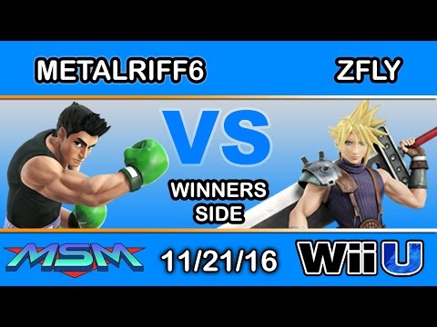 MSM 75 - Ronin| Metalriff6 (Little Mac) Vs. 2GG| Zfly (Cloud, Little Mac) Winners Side - Smash Wii U