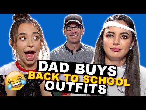Dad Buys Daughters Back To School Outfits - Merrell Twins Video
